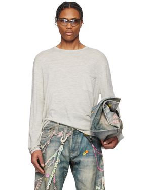 Acne Studios Crew Neck Cashmere Jumper - Grey