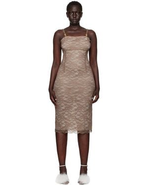 Poster Girl Taupe Blair Midi Dress - Black