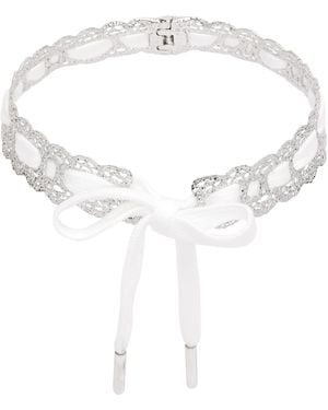 ShuShu/Tong Braided Lace Choker - Metallic