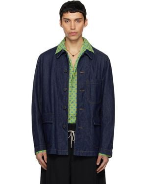 Dries Van Noten Braxton Denim Jacket - Blue