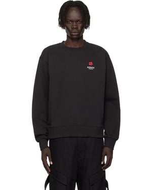 KENZO Paris 'Boke Flower' Embroidered Sweatshirt - Black