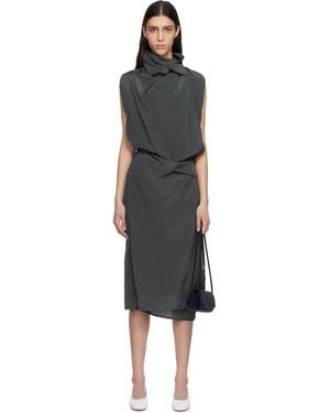 LE17SEPTEMBRE Celia Wrap Midi Dress - Black