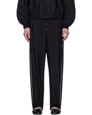 ALAINPAUL Fuseau Track Trousers - Black