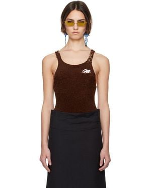 Tory Burch Ssense Exclusive Embellished Bodysuit - Black