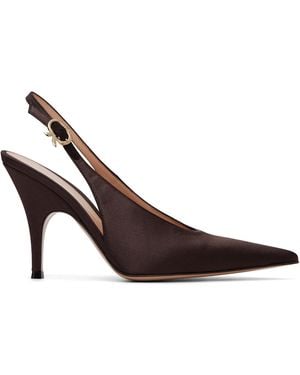 Gianvito Rossi Sofia Sling Heels - Brown