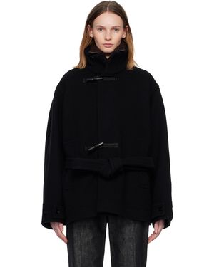 Lemaire Short Duffle Coat - Black