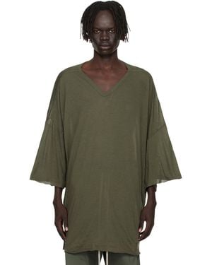 Rick Owens Khaki Concordians V Tommy T-Shirt - Green