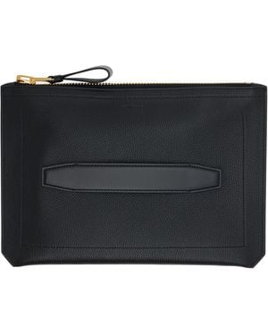 Tom Ford ブラック Buckley Small Handle ポートフォリオ ドキュメントケース