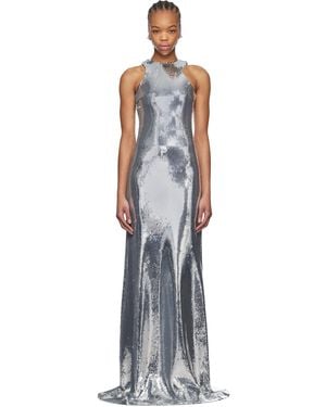 Monot Tank Top Sequin Maxi Dress - Black