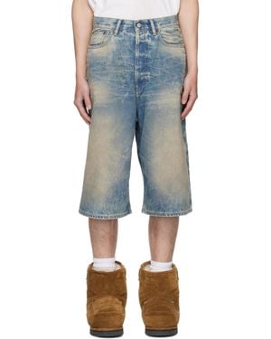 Acne Studios Loose Fit Denim Shorts - Blue