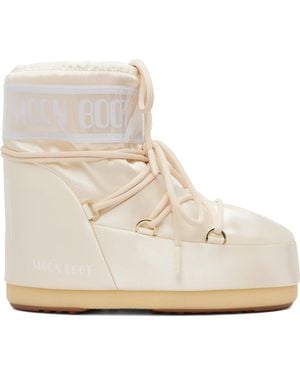 Moon Boot Off- Icon Low Pearly Boots - White
