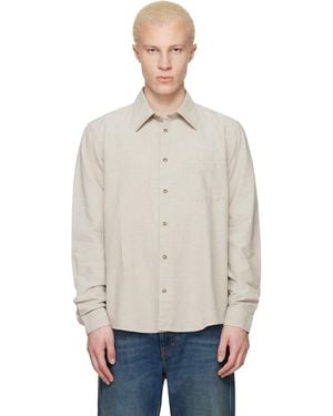 A.P.C. Taupe Harris Shirt - Black