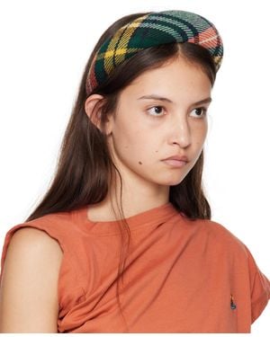 【Vivienne Westwood】ボタニカル柄 レザーワッペン ヘアバンド レディース Vivienne Westwood ヘッドバンド、ヘアクリップ