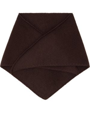 Yves Salomon Bandana Scarf - Brown