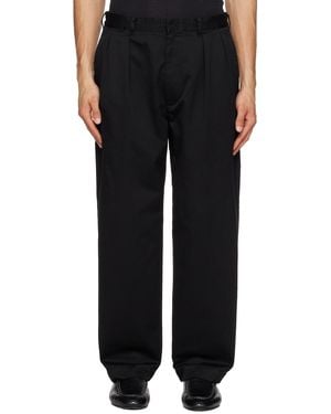 Nanamica Double Pleated Chino Trousers - Black