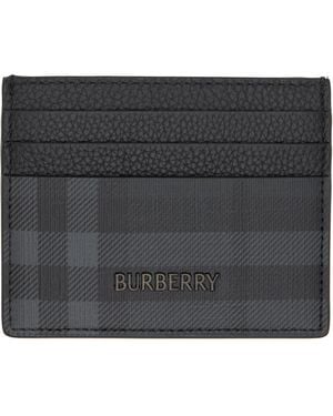 Burberry City Check Card Holder - Black