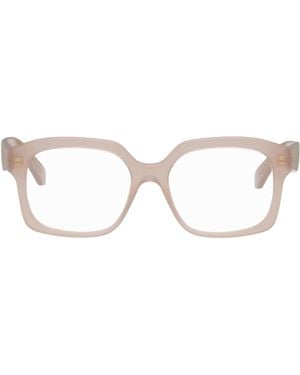 Loewe Taupe Anagram Glasses - Brown