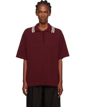 Cordera Organic Cotton Pointelle Polo - Red