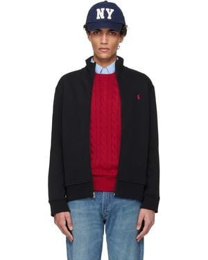 Polo Ralph Lauren Double Knit Long Sleeve Track Jacket - Red