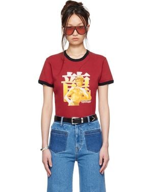 Lu'u Dan Bruce Lee X Lựu Đạn Ringer T-Shirt - Red