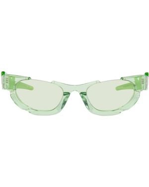 Feng Chen Wang Lunettes De Soleil Phoenix Vertes Exclusives À Ssense - Noir