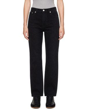 DUNST Slick Cigarette Jeans - Black