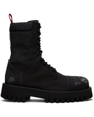 424 X Canvas Boots - Black