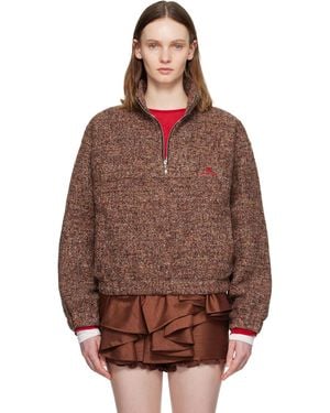 ShuShu/Tong Stand Neck Pullover Sweater - Brown
