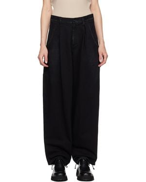 Y's Yohji Yamamoto Jean noir à plis