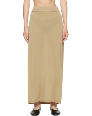 TOTEME Long Knit Maxi Skirt - Natural