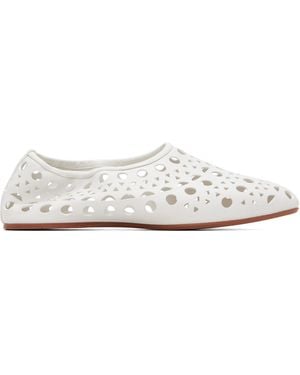 Alaïa Neo Vienne Ballerina Flats - White