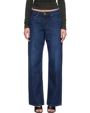 Rag & Bone Cam Relaxed Straight Jeans - Blue