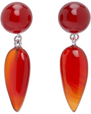 Sophie Buhai Tiny Phoenician Earrings - Red