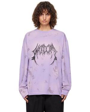 we11done Graphic Logo T-Shirt - Purple