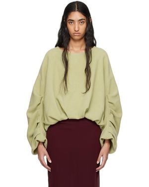 Dries Van Noten ーン ドレープ プルオーバー - グリーン