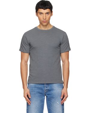 Rag & Bone Raw-Edge Flame T-Shirt - Black
