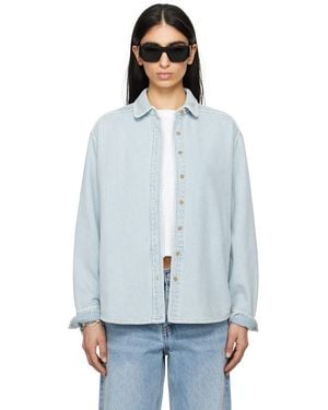 Still Here Western Denim Shirt - White