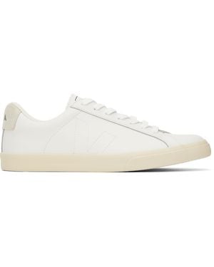 Veja Baskets Esplar Blanches En Cuir - Noir