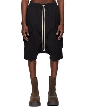 Rick Owens Temple Cargo Pod Shorts - Black
