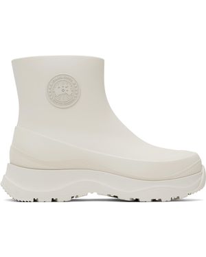Canada Goose Bottes De Pluie Vancouver Blanc Cassé - Noir