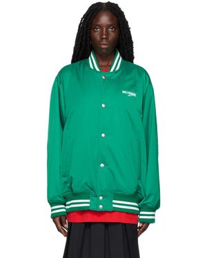 we11done Oversized Bomber Jacket - Green