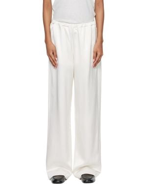 Rohe Relaxed Fit Satin Pants - White