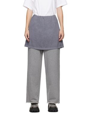 we11done Layered Lounge Pants - Black