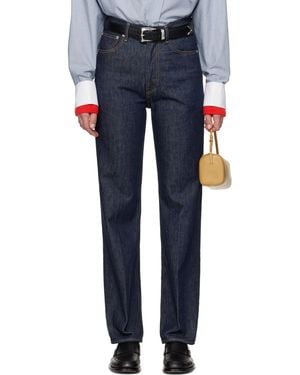 AURALEE インディゴ Hard Twist Denim ファイブポケット ジーンズ - ブルー