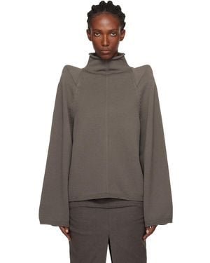 Rick Owens Concordians Con Turtleneck - Brown