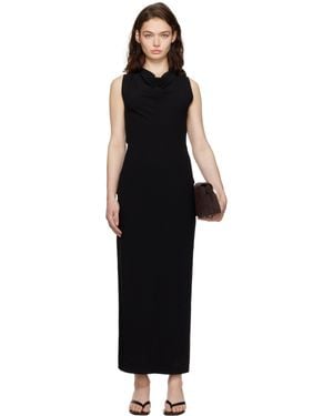 TOTEME Cowl-Neck Maxi Dress - Black