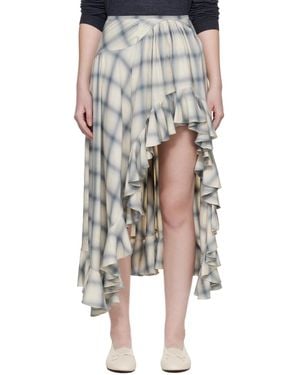 Collina Strada Off Florist Midi Skirt - Black