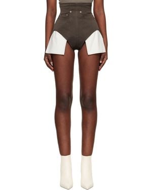 Rick Owens Temple Dirt Cutoffs Shorts - Black