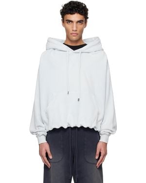 R13 Balloon Popover Hoodie - White