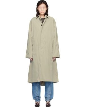 Maison Margiela Peached Trench Coat - Black
